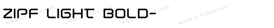 Zipf Light Bold字体转换